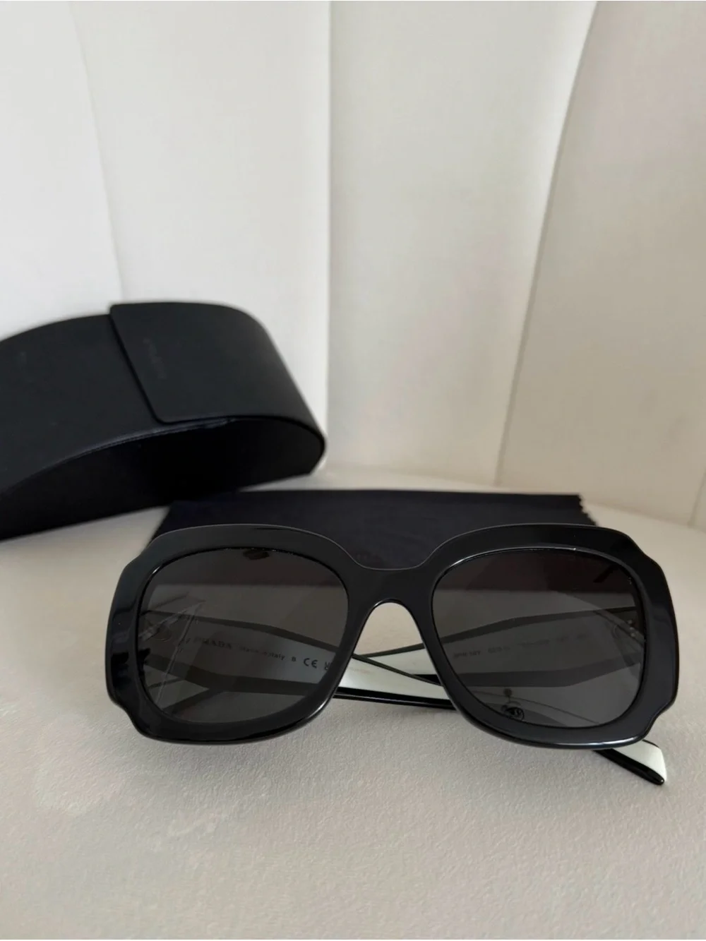 Prada Two-Tone Black and White Women's Sunglasses